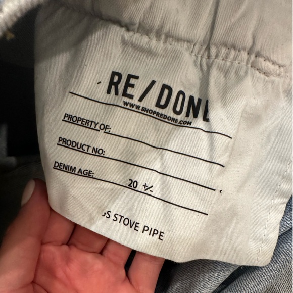 RE/DONE COMFORT STRETCH HIGH RISE STOVE PIPE - Picture 7 of 9